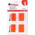 United Stationers Supply Universal One® Page Flags, Red, 2 Dispensers of 50 Flags/Pack UNV99001